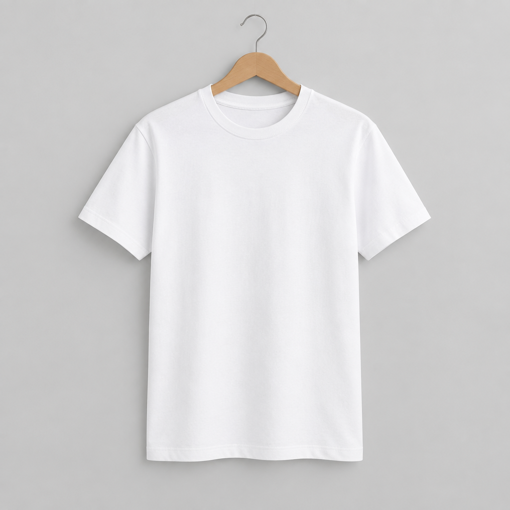 Remera básica blanca de algodón