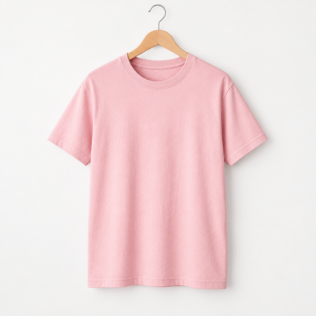 Remera rosa de algodón