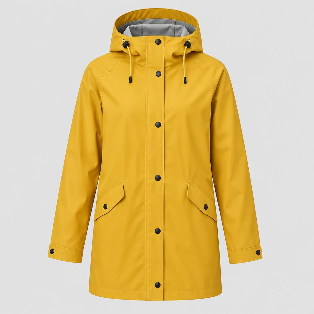 Impermeable Amarillo con Capucha